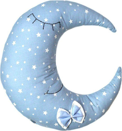 Bunny Bebe Pernă Decorativă pentru Pătuț Lună Albastru deschis 32x30cm