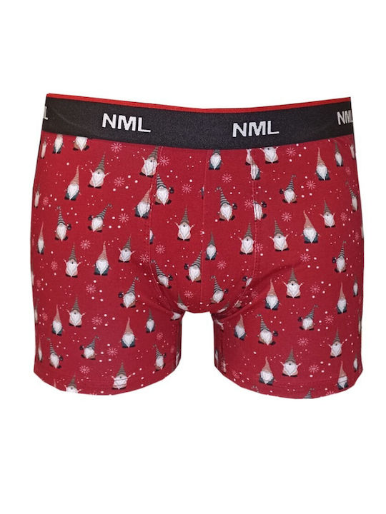 Namaldi Herren Boxershorts Rot 1Packung