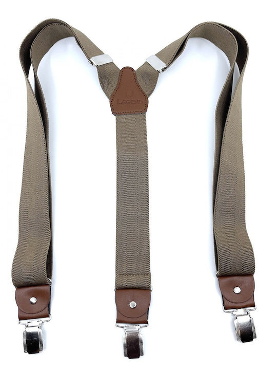 Legend Accessories Тиранти Едноцветна Кафяв