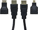 ATC HDMI 1.4 High Speed 1080p 120Hz Cable HDMI male - HDMI male 1.5m Μαύρο