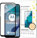 Frame Full Glue Full Face Tempered Glass Μαύρο (Moto G53 / G13 / G23)
