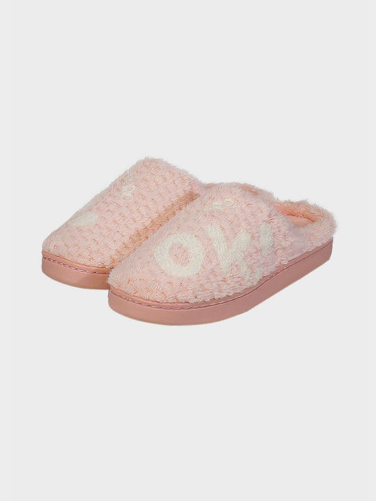 G Secret Winter Women's Slippers with fur in Pink color