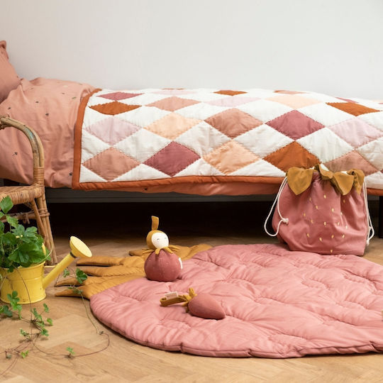 Cotton Baby Quilt 110x140cm Rose Mix