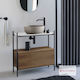 Scarabeo Countertop without Sink L74xW43xH77.5cm White Matt