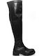 Damenstiefel Über dem Knie Schwarz