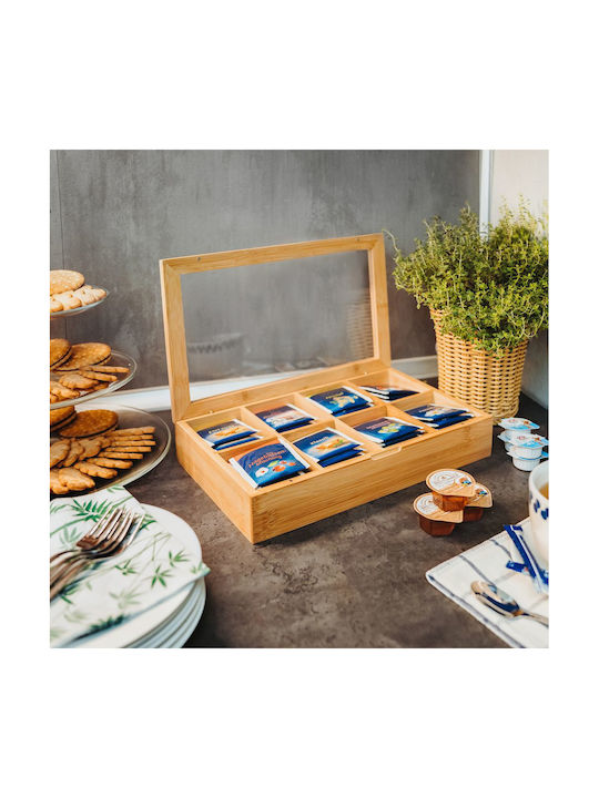 Westmark Κουτί για Τσάι με Καπάκι Γυάλινο Μαύρο 22x15x28cm 1τμχ