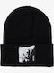 Beanie Unisex Σκούφος Πλεκτός σε Μαύρο χρώμα