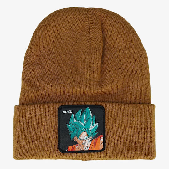 Beanie Unisex Σκούφος Πλεκτός σε Καφέ χρώμα
