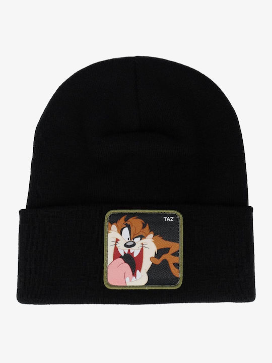 Capslab Beanie Unisex Σκούφος Πλεκτός σε Μαύρο χρώμα