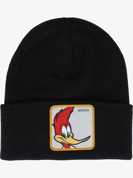 Beanie Unisex Beanie Knitted in Black color
