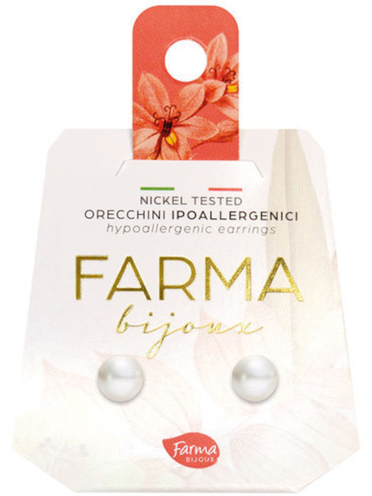 Farma Bijoux Σκουλαρίκια με Πέτρες & Πέρλες