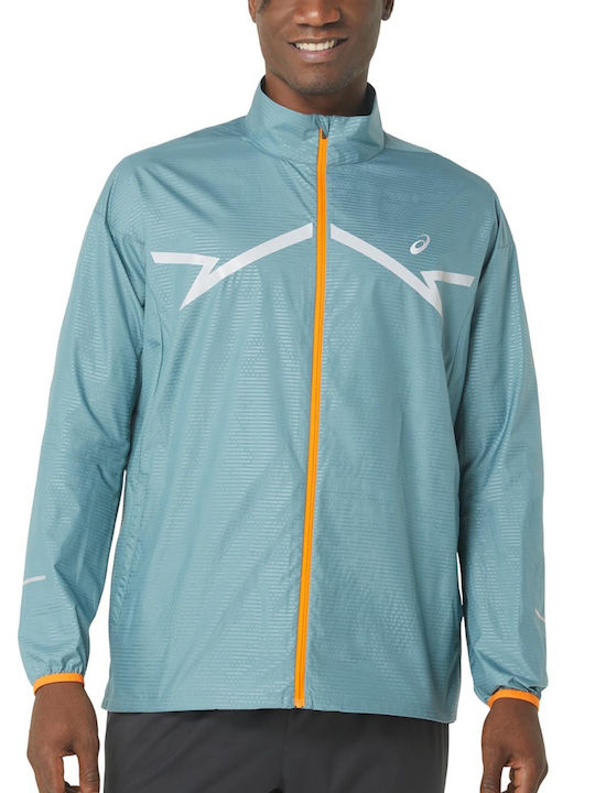 ASICS Lite-show Men's Winter Jacket Windproof Turquoise