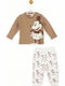 Παιδικό Σετ Φόρμας Καφέ 2τμχ Mickey Mouse