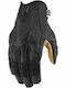 Icon Herren Motorradhandschuhe Schwarz