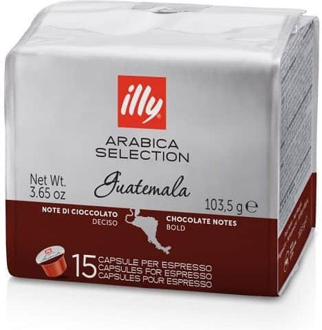 Illy Kapseln Espresso Arabica Guatemala Kompatibel mit Maschine Mitaca 15Mützen