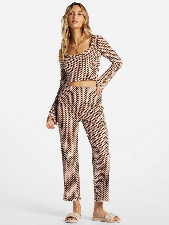 Come Back Women's Fabric Capri Trousers