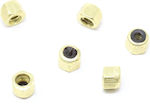 Miniature Toy Skull Lock Nuts Brass