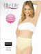 Hochtailliert Damen Slip Nahtlos Beige