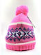 Kids Beanie Knitted Pink