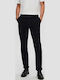 Trousers Chino Elastic in Slim Fit Dark Blue