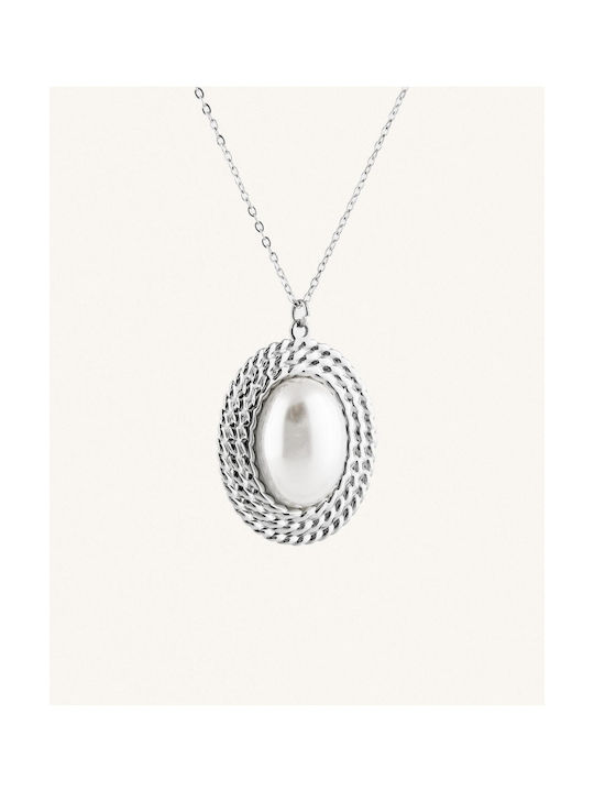 StanStefan Necklace from White Gold 14K with Pearls