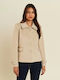 Forel 30 01 033 Women's Waisted Blazer Beige