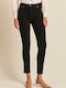 High Waist Women's Jean Trousers in Slim Fit Black