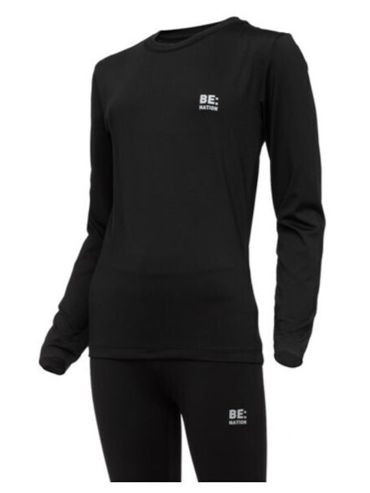 Be:Nation Kids Thermal Top Black