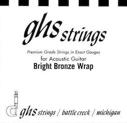 GHS Strings Single Bronze String for Acoustic Guitar Ghs BB48