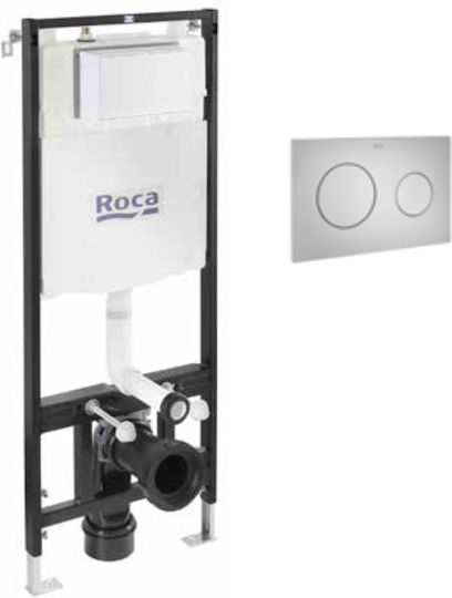 Roca Wc Μεταλλικό Καζανάκι Ορθογώνιο Χαμηλής Πίεσης