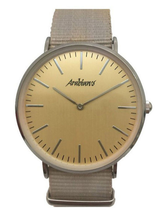 Arabians Men's Watch 38mm Battery with Beige Fa...