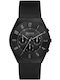Skagen Ceas Herren 42mm Cronograf Baterie cu Curea din Piele Neagră
