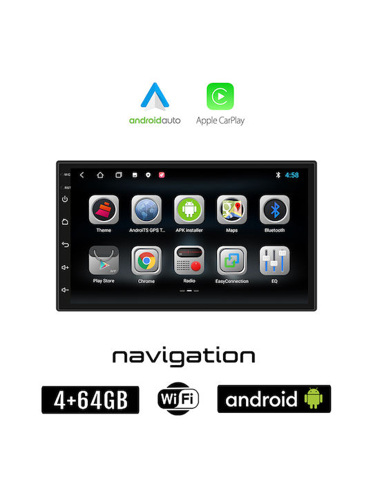 Booma Sistem Audio Auto pentru Citroen C2 2003-2016 (Bluetooth/USB/WiFi/GPS/Apple-Carplay/Android-Auto) cu Ecran Tactil 7"