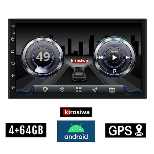 Kirosiwa Auto-Audiosystem für Citroen C2 2003-2016 (Bluetooth/USB/WiFi/GPS) mit Touchscreen 7"