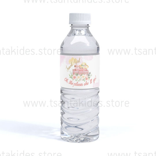 Tsantakides Decorative Christening Label Travel Girl