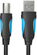 Vention USB 2.0 Cable USB-A male - USB-B male Μαύρο 10m 056304