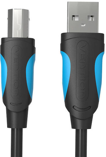 Vention USB 2.0 Cable USB-A male - USB-B male Μαύρο 10m 056304