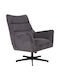 Gemma Bergère Swivel Gray 78x78x101cm