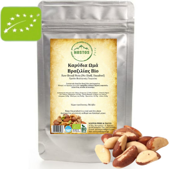 Nostos Pure Organic Brazilian Nuts Raw 250gr