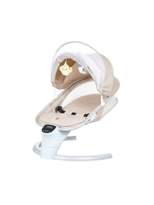 Zizito Switzerland Electric Baby Relax Swing 2 in 1 White for Child up to 9kg