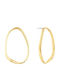 Calvin Klein Sculptural Earrings Hoops made of Steel Gold Plated