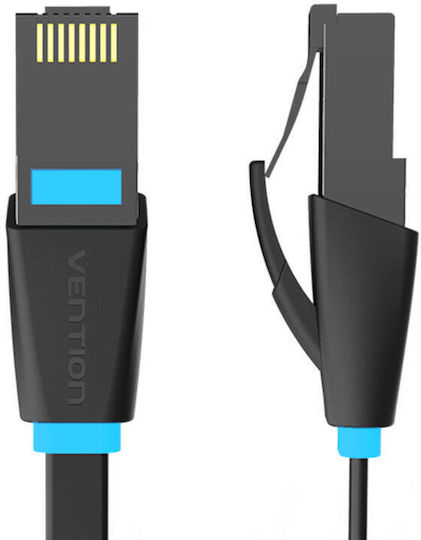 Vention Flat U/UTP Cat.6 Ethernet Network Cable 25m Black 1pcs (056262)