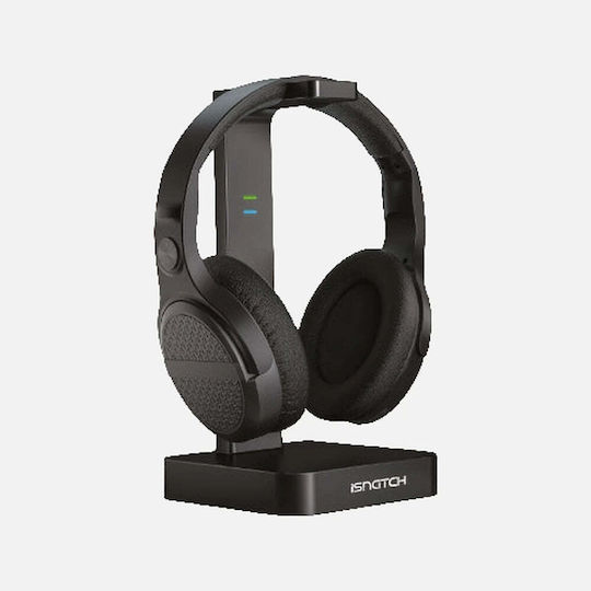 iSnatch Dhp2400g Ασύρματα / Ενσύρματα Over Ear Ακουστικά με 8 ώρες Λειτουργίας Μαύρα