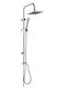 Homefit Στήλη Ντουζ χωρίς Μπαταρία 102cm Ασημί