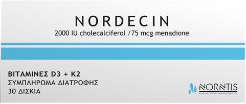 Norntis Nordecin Βιταμίνη για Ενίσχυση του Ανοσοποιητικού & την Υγεία των Οστών 2000iu 30 ταμπλέτες