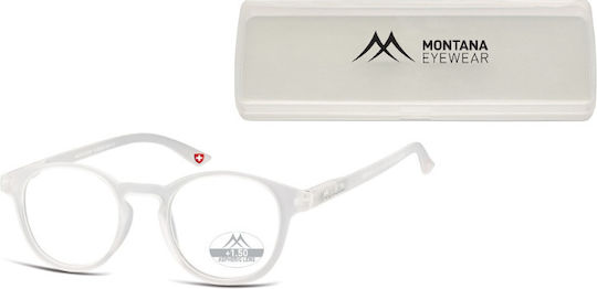 Montana Eyewear Reading Glasses +1.00 in Transparent color MR52D