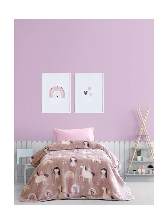 Kocoon Комплект за деца Velvet Princess 160x220бр Pink