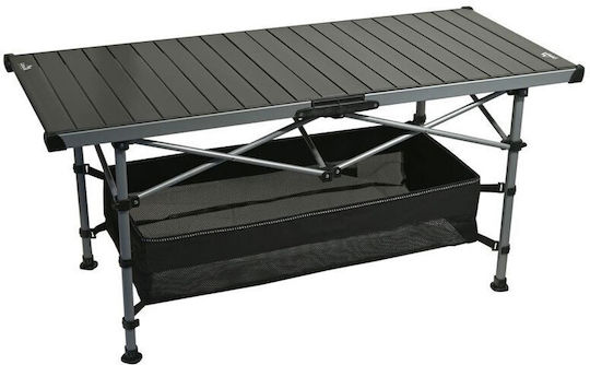 Cattara Τραπέζι για Camping Πτυσσόμενο 123x55cm Μαύρο