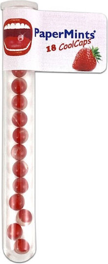 More Sept Papermints Cool Caps Strawberry Κάψουλες Γεύση Φράουλα Δροσερή Αναπνοή 18 Κάψουλες Προϊόν Mundpflegezubehör