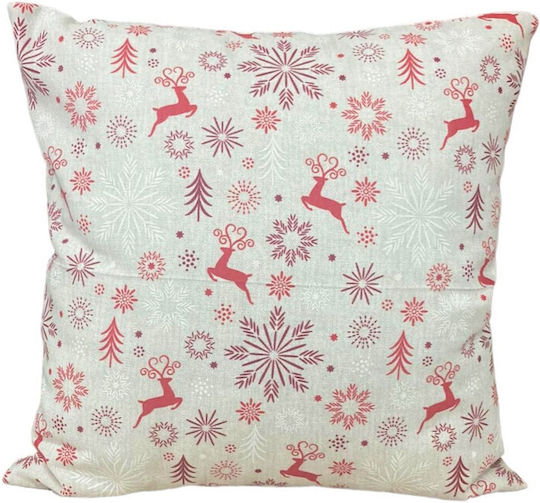 Decotelia Christmas Decorative Pillow Square Gray 45x45cm